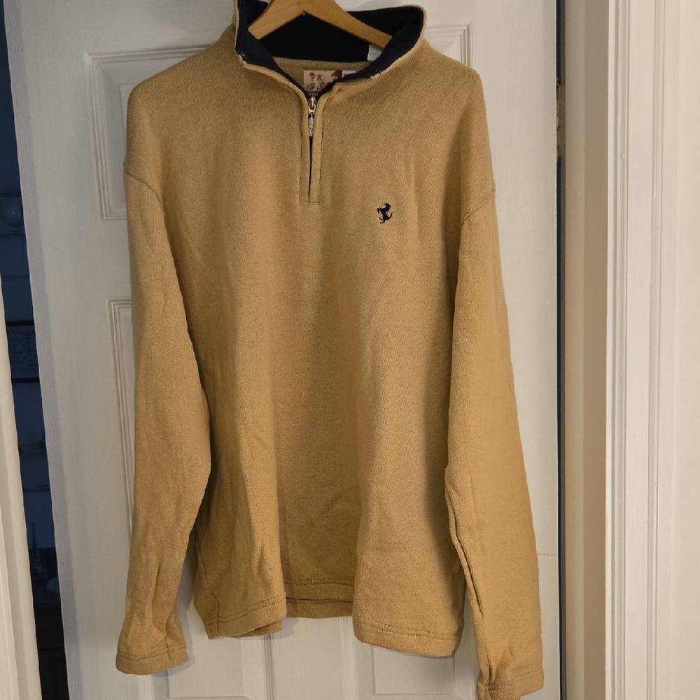 Fila FERRARI Men's Beige Zip-Up Sweater